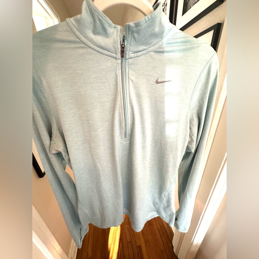 Nike Dri-FIT Blue Quarter Zip Athletic Top